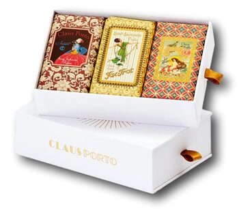 Claus Porto Gift Box 3 Wax Sealed Soaps 150g SMART | FOX TROT | ONDINA